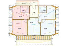 Oberschattenriedhof Zimmerplan